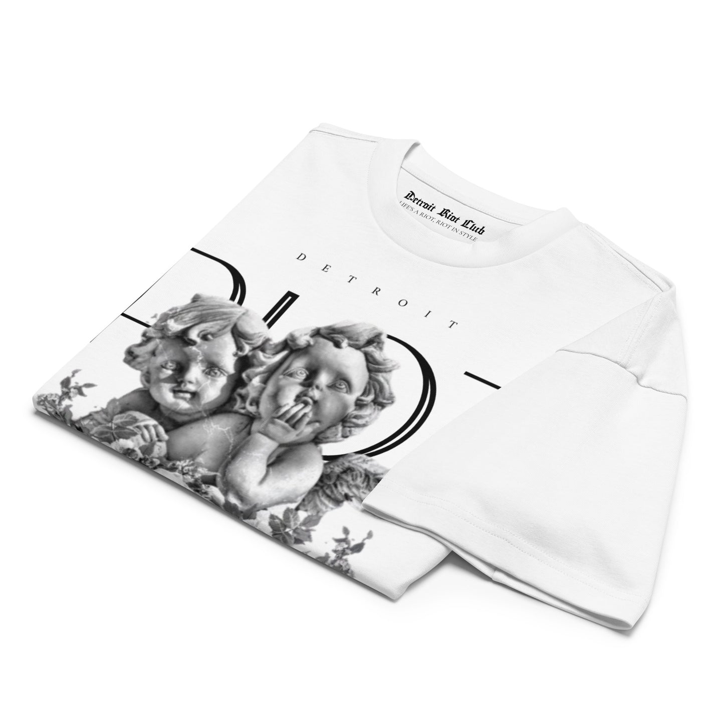 Cherubic Bloom Box Tee – Folded Flatlay